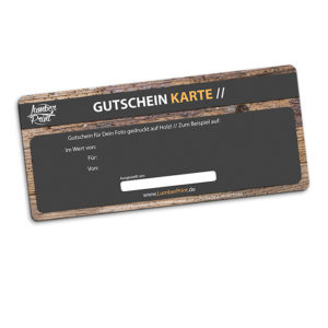 LumberPrint Geschenkgutschein