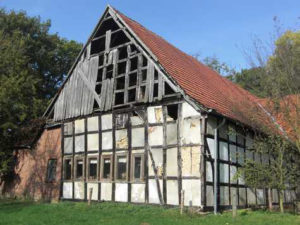 LumberPrint Fotodruck Foto-auf-Holz Holzdruck Lübbeke Haupthaus