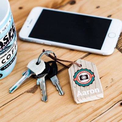 LumberPrint Schlüsselanhänger - Foto auf Holz - Holzdruck